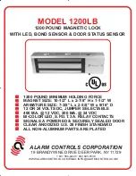 Alarm Controls Corporation 1200LB Installation Instructions Manual предпросмотр