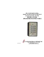 Предварительный просмотр 3 страницы Alarm Controls Corporation KP-400 User Manual