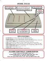 Preview for 2 page of Alarm Controls Corporation ZAC-32 User Manual