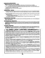 Preview for 6 page of Alarm Lock 700 SERIES Installation & Operation Manual