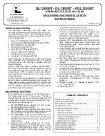 Preview for 1 page of Alarm Lock DL1200ET Installation Insructions