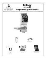 Alarm Lock PDL6100 Programming Instructions Manual preview