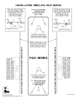 Alarm Lock PG21 Series Installation Template предпросмотр