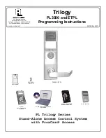 Alarm Lock Trilogy ETPL Programming Instructions Manual preview