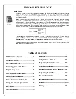 Preview for 2 page of Alarm Lock Trilogy PDK3000 Series Programming Instructions Manual