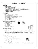 Предварительный просмотр 3 страницы Alarm Lock Trilogy PL3000 Programming Instructions Manual