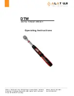 ALAT UJI DTW Series Operating Instructions Manual preview