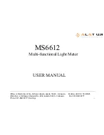 Preview for 1 page of ALAT UJI MS6612 User Manual