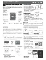 alatech Star ONE WB001 Quick Start Manual preview