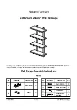 Alaterre Furniture Bathroom 20x36" Wall Storage Assembly Instructions preview