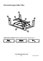 Preview for 2 page of Alaterre Furniture Durango Coffee Table Assembly Instruction