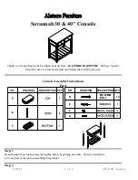 Alaterre Furniture Savannah 30 Console Assembly Instructions preview