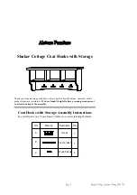 Alaterre Furniture Shaker Cottage Coat Hooks with Storage Assembly Instructions preview