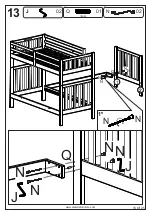 Предварительный просмотр 16 страницы Alaterre Furniture TRI-BUNK EXTENSION AURORA Assembly Instructions Manual