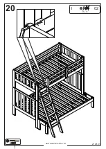 Предварительный просмотр 21 страницы Alaterre Furniture TWIN FULL AURORA BUNK BED Assembly Instructions Manual