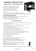 Alaterre Furniture TWIN TWIN AURORA Assembly Instructions Manual preview