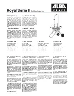 Preview for 1 page of ALBA-KRAPF Royal Serie II Assembly Instructions