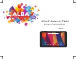 Предварительный просмотр 1 страницы Alba 8" Android Tablet Instruction Manual