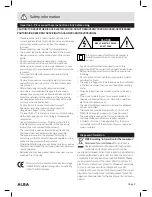 Предварительный просмотр 3 страницы Alba CDAB8312R Instruction Manual