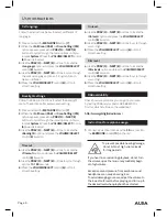 Предварительный просмотр 10 страницы Alba CDAB8312R Instruction Manual