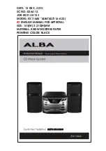 Alba EX116AX Instruction Manual предпросмотр