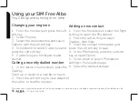 Preview for 34 page of Alba SIM Free Instruction Manual