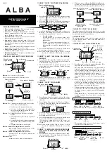 Предварительный просмотр 1 страницы Alba YK30 Instruction Booklet