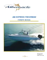 Albemarle 288 EXPRESS FISHERMAN Owner'S Manual preview