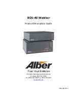 Предварительный просмотр 1 страницы Alber BDS-40 Product Description Manual