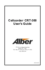 Alber Cellcorder CRT-300 User Manual предпросмотр