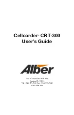 Предварительный просмотр 3 страницы Alber Cellcorder CRT-300 User Manual