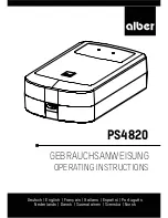 Предварительный просмотр 1 страницы Alber PS4820 Operating Instructions Manual