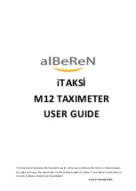 Alberen iTAKSI M12 User Manual предпросмотр