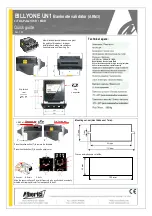 Alberici BILLYONE UN1 Quick Manual preview