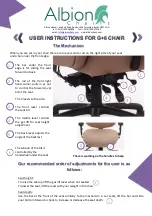 Albion Chairs G+6 User Instructions предпросмотр