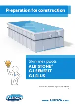 Albixon ALBISTONE G1 BENEFIT Installation Instructions Manual preview