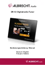 Albrecht Audio DR 53 Manual preview