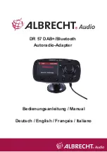 Albrecht Audio DR 57 Manual предпросмотр