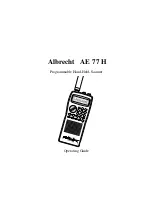 Preview for 1 page of Albrecht AE 77 H Operating Manual