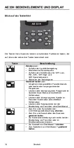 Preview for 14 page of Albrecht AE33 H Owner'S Manual