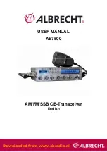 Предварительный просмотр 1 страницы Albrecht AE7500 User Manual