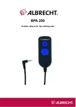 Albrecht BPA 200 Manual preview