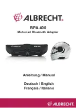 Albrecht BPA 400 Manual preview