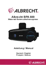 Albrecht BPA 600 Manual preview