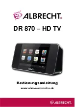 Albrecht DR 870 Manual preview