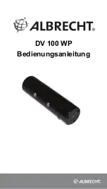 Albrecht DV 100 WP Manual preview