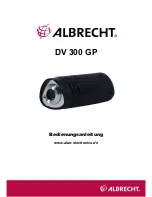 Предварительный просмотр 1 страницы Albrecht DV 300 GP Instruction Manual