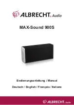 Preview for 1 page of Albrecht MAX-Sound 900L Manual