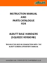 Предварительный просмотр 1 страницы albutt F301 Instruction Manual And Parts Catalogue