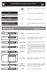 Preview for 3 page of Alcad 905-RG Quick Programming Manual